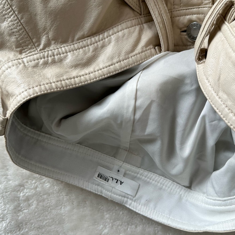 A.L.C Alden Vegan Leather midi length skirt size 4